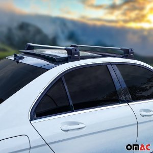 Mercedes C Class W204 Roof Rack Cross Bars - Omac - Elegance V3 - Gray - '10-'14 Mercedes C Class W204 Roof Rack Cross Bars - Omac - Elegance V3 - Gray - '10-'14